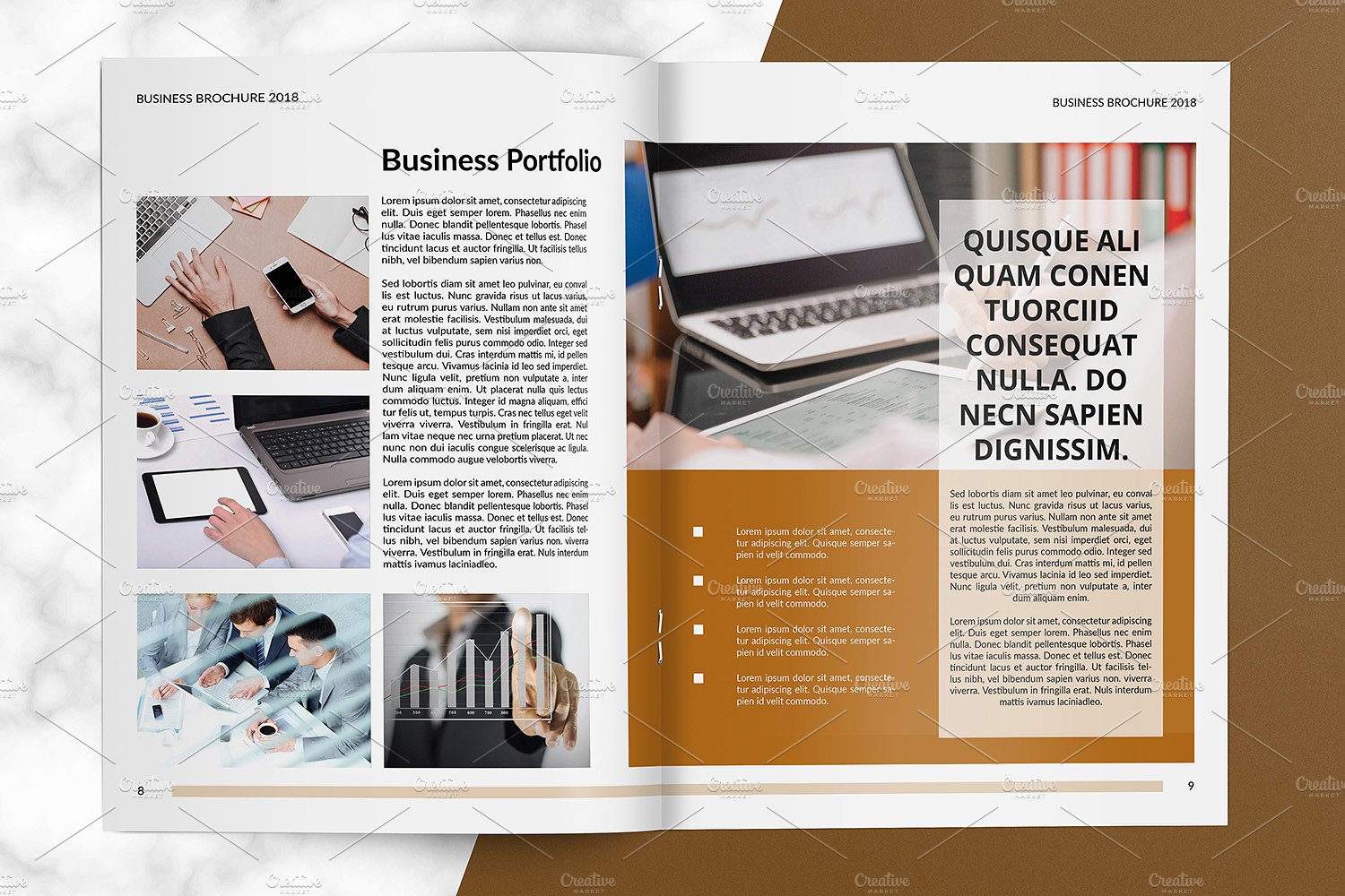 超级简单的商业宣传手册 Business Brochure V805插图5