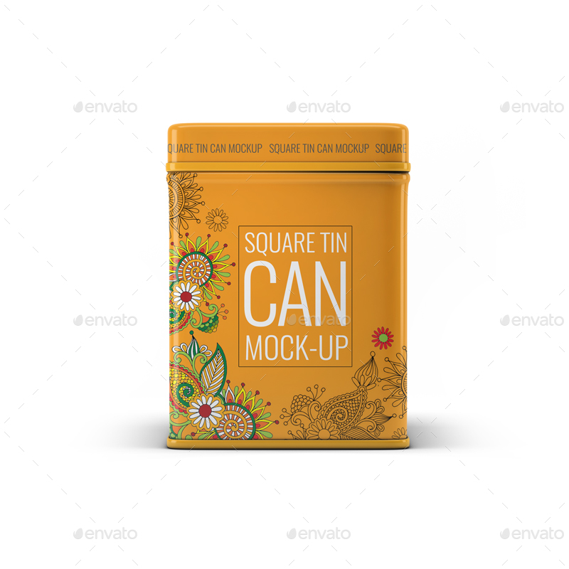 3款方形的茶叶铁罐实体模型样机 Tin Cans Mockup Bundle插图6