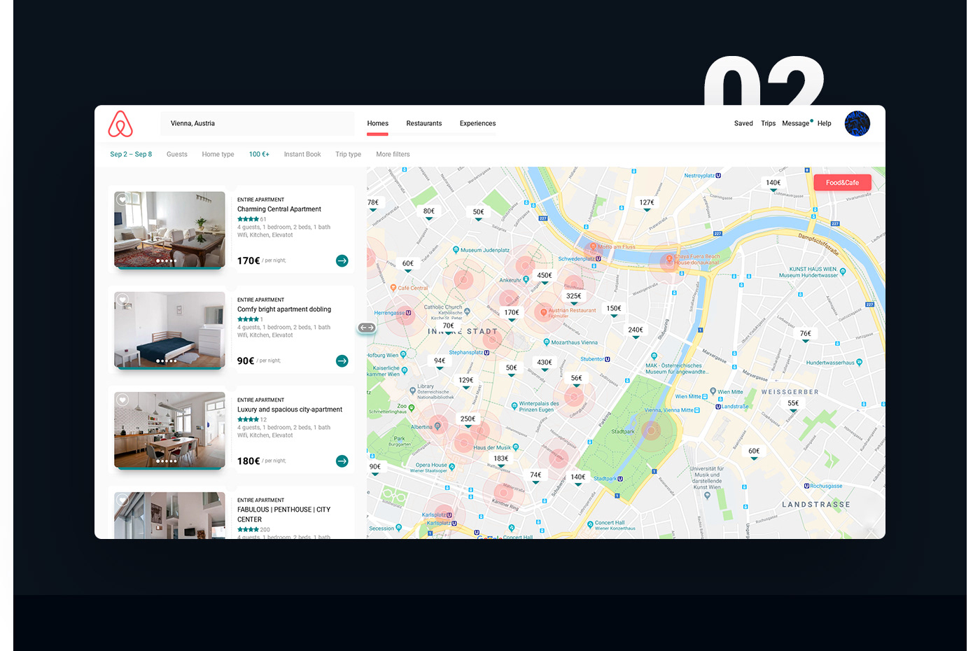 Airbnb网站新概念 – UX / UI重新设计 Airbnb – UX/UI Website Redesign Concept插图5