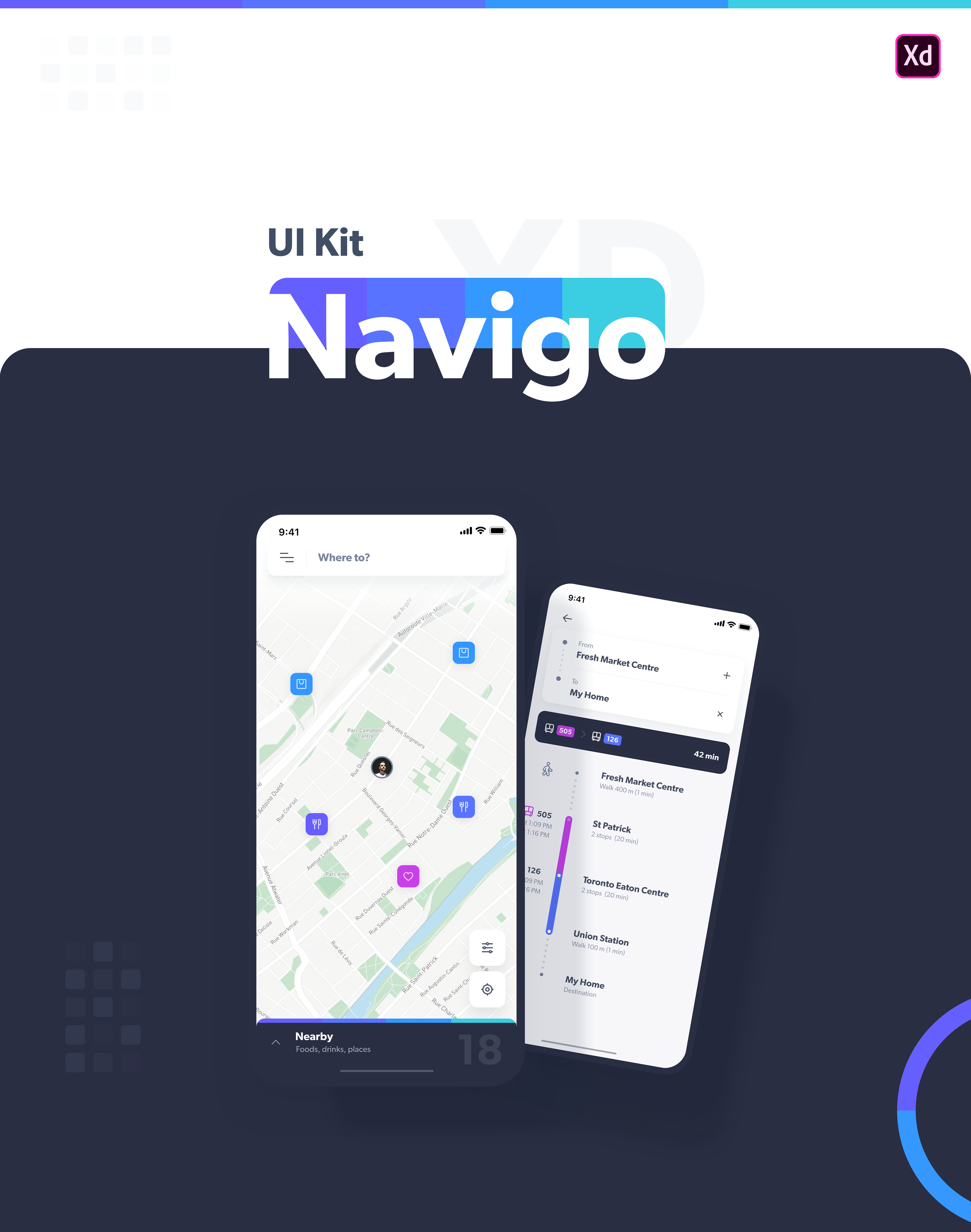 NAVIGO运输UI工具包 Navigo Transportation UI Kit插图