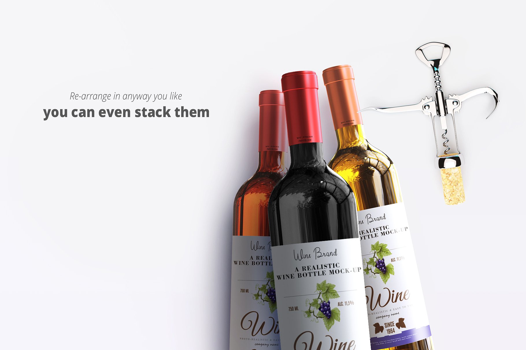 葡萄酒样机套件2.0 Wine Mockup Kit 2.0插图18