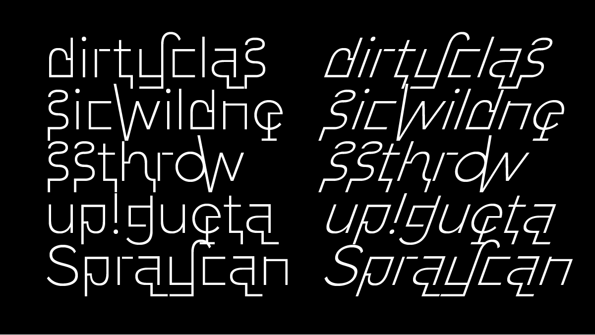 带有力量感的几何无衬线字体 Rigid Geometric Sans Serif Font插图1