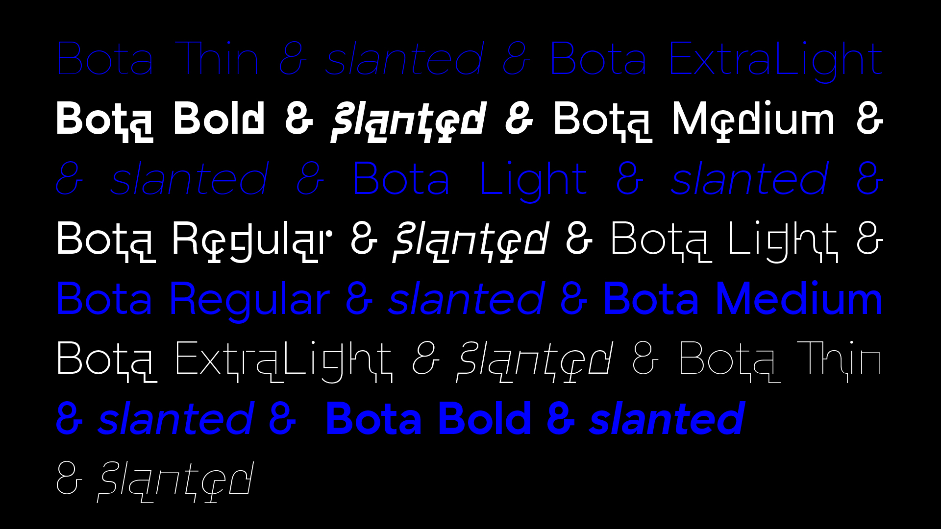 带有力量感的几何无衬线字体 Rigid Geometric Sans Serif Font插图6