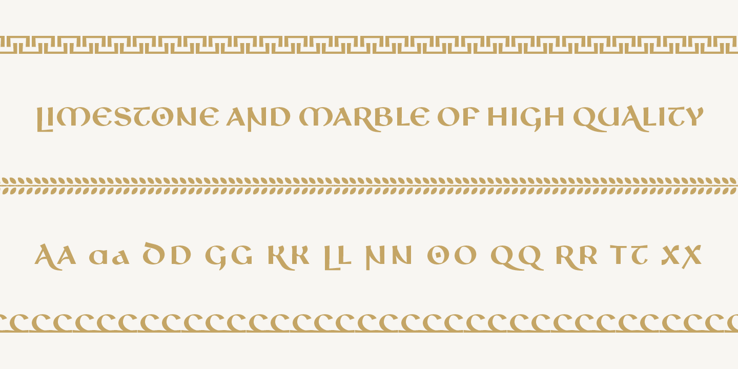 复古古罗马风格字体下载 Diocletian Typeface插图12