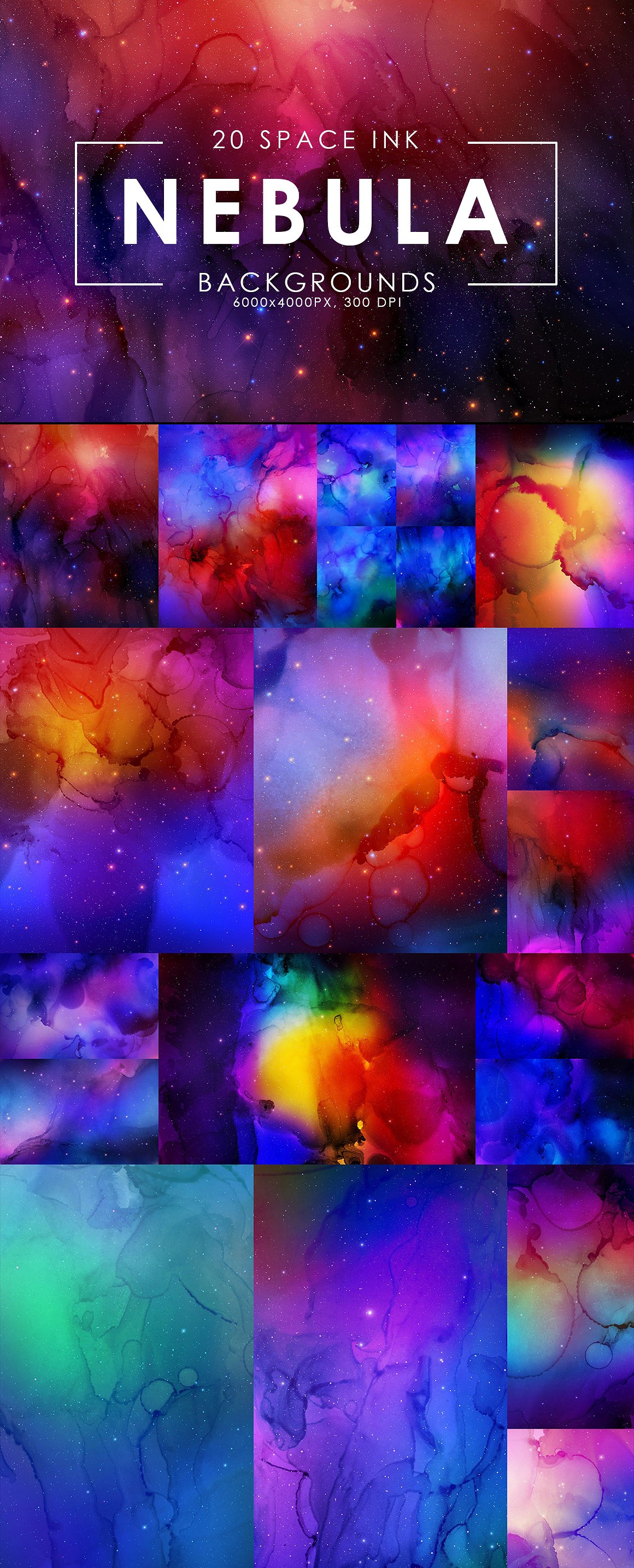 20个独特的空间星云背景 20 Unique Space Nebula Backgrounds插图