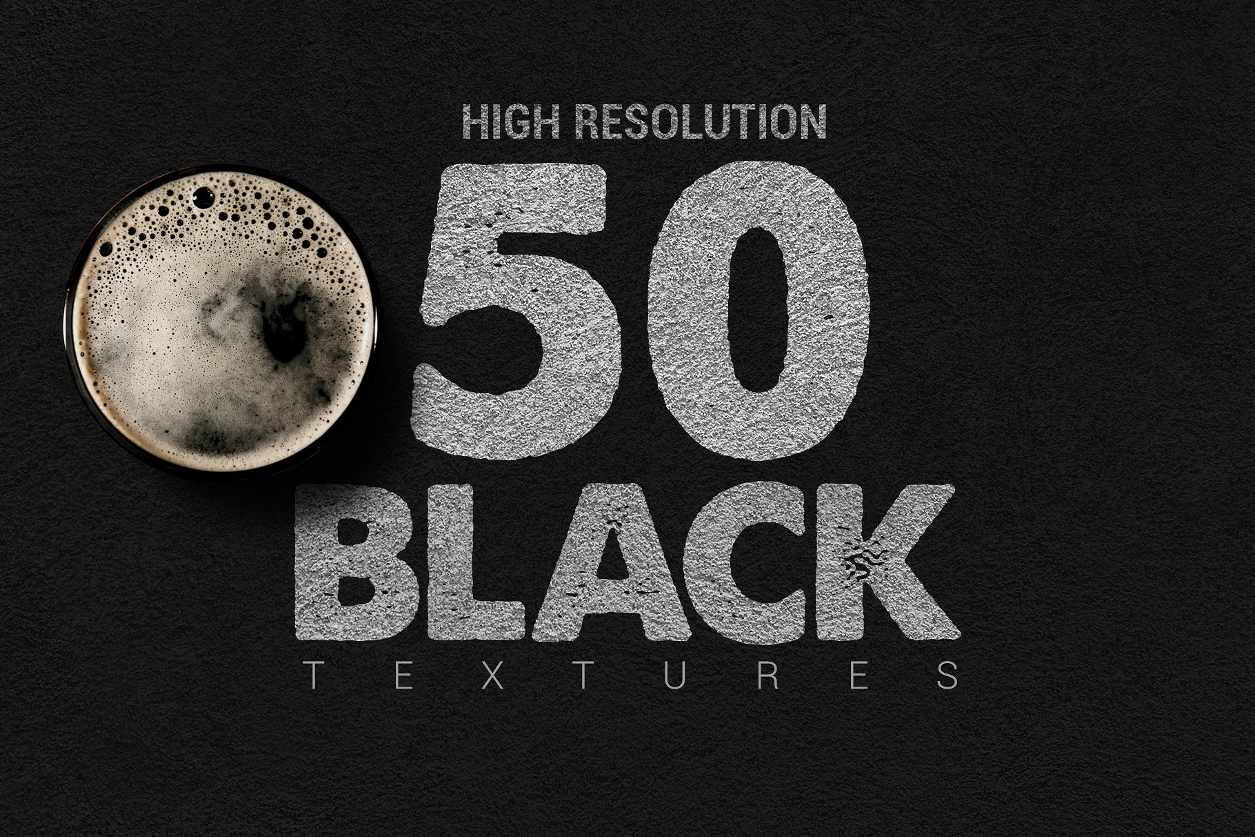 50个高分辨率的黑色尊贵纹理 50 BLACK TEXTURES插图