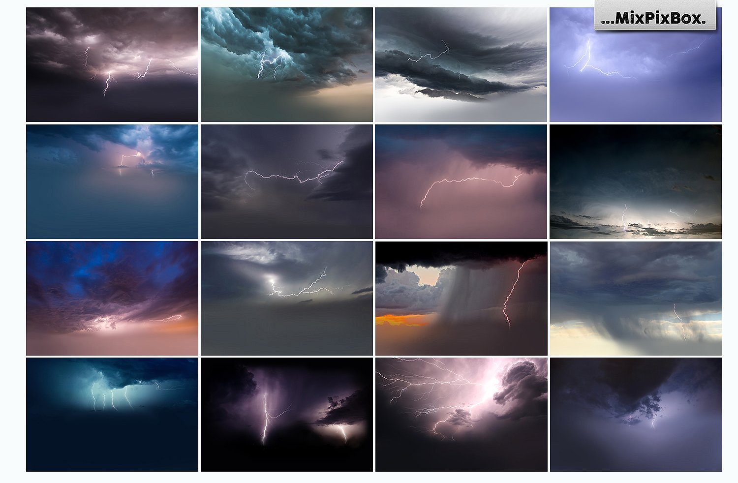 44辉煌的暴风雨闪电叠加的天空纹理 44 Lightning Photo Overlays插图3