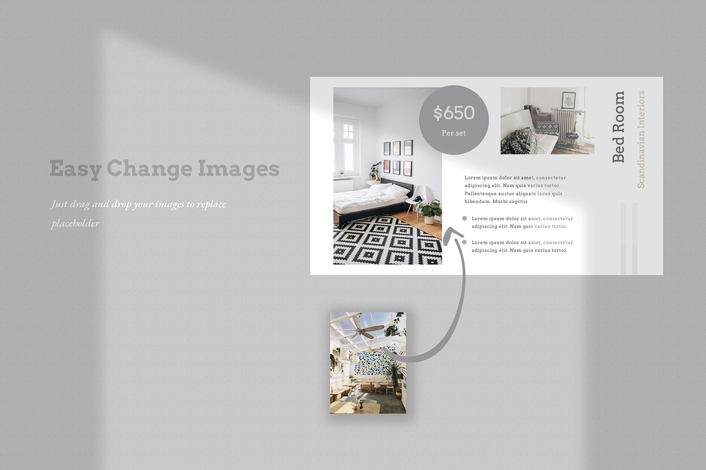 现代简约室内家居设计作品演示幻灯片模板  Modern Minimalist Interior Home Design Work Presentation Slide Template插图5