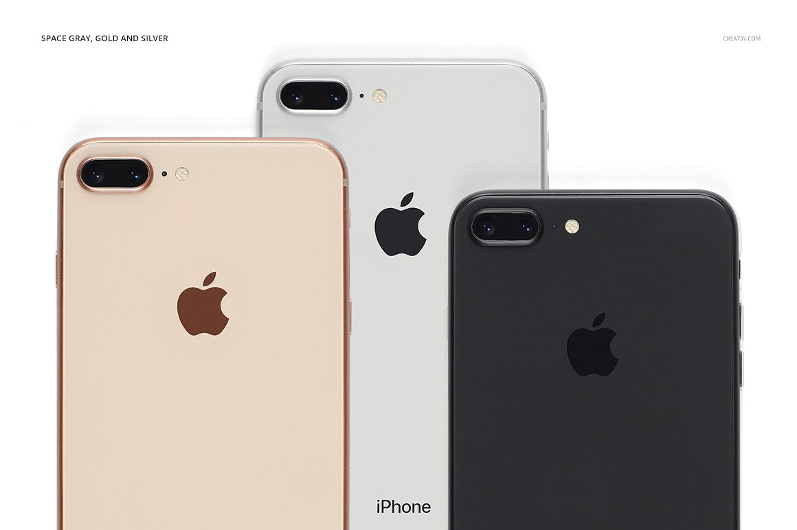超级主流的iPhone 8 Plus多角度展示样机 iPhone 8 Plus Clear Case Mockup Set插图15
