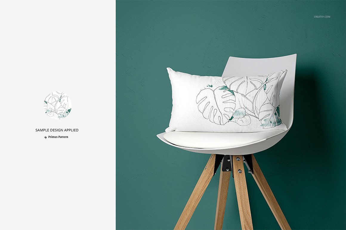 精美的枕头样机集(椅子版) Fabric Factory v.4 Pillow On Chairs插图12