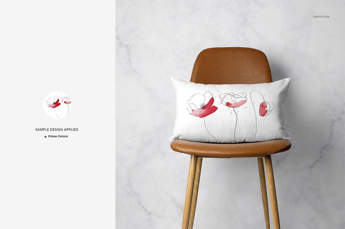 精美的枕头样机集(椅子版) Fabric Factory v.4 Pillow On Chairs插图6