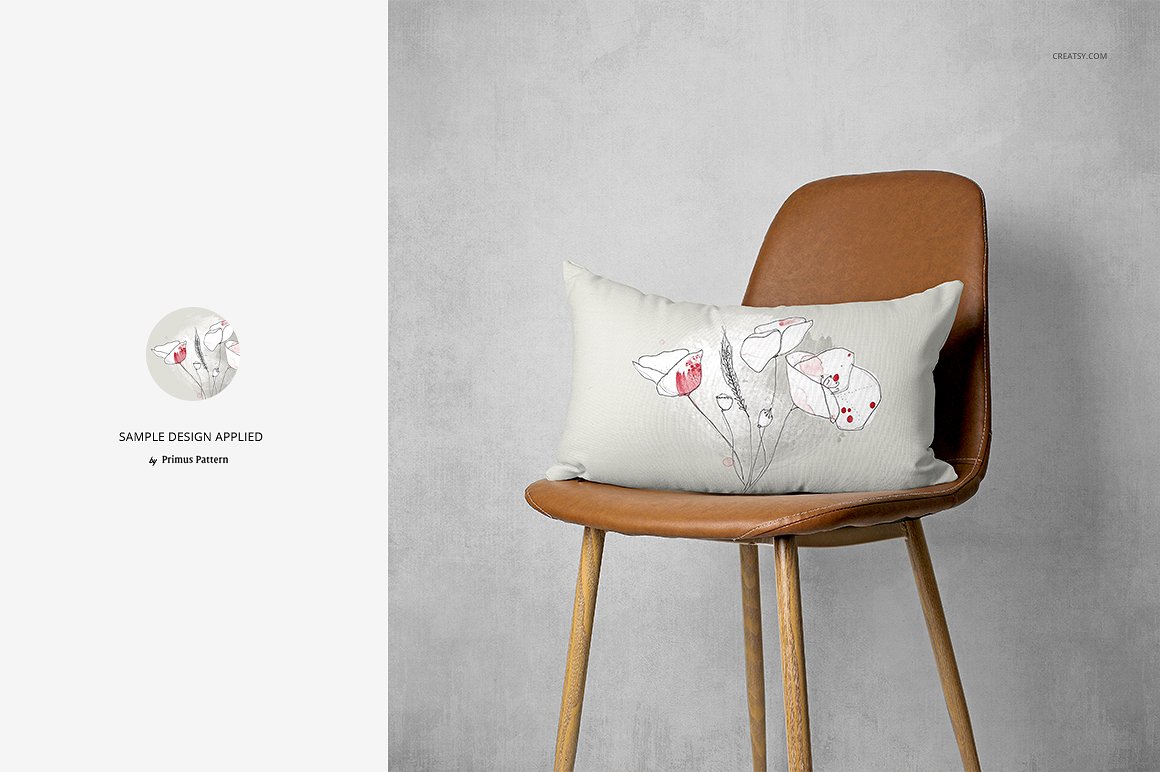精美的枕头样机集(椅子版) Fabric Factory v.4 Pillow On Chairs插图7