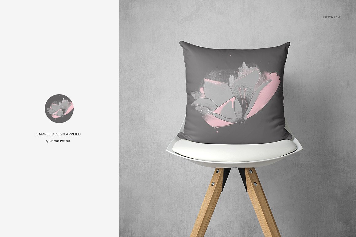 精美的枕头样机集(椅子版) Fabric Factory v.4 Pillow On Chairs插图8