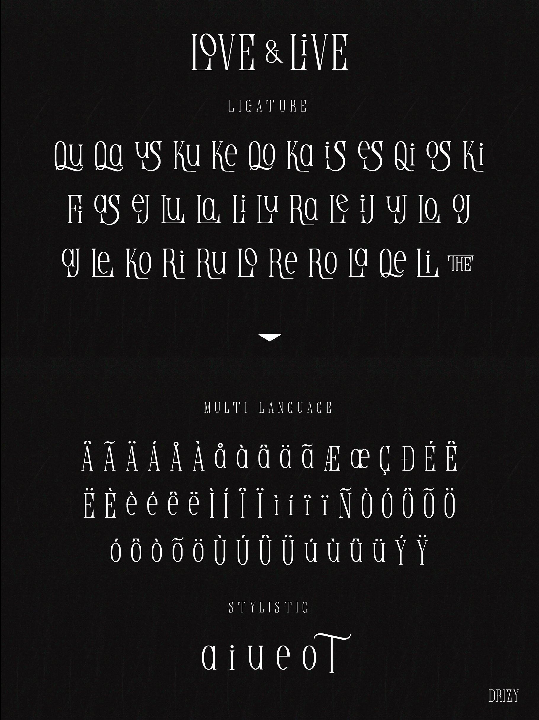 优雅和简约的全大写的衬线字体 Elegant And Minimalistic All-inline Serif Font插图6