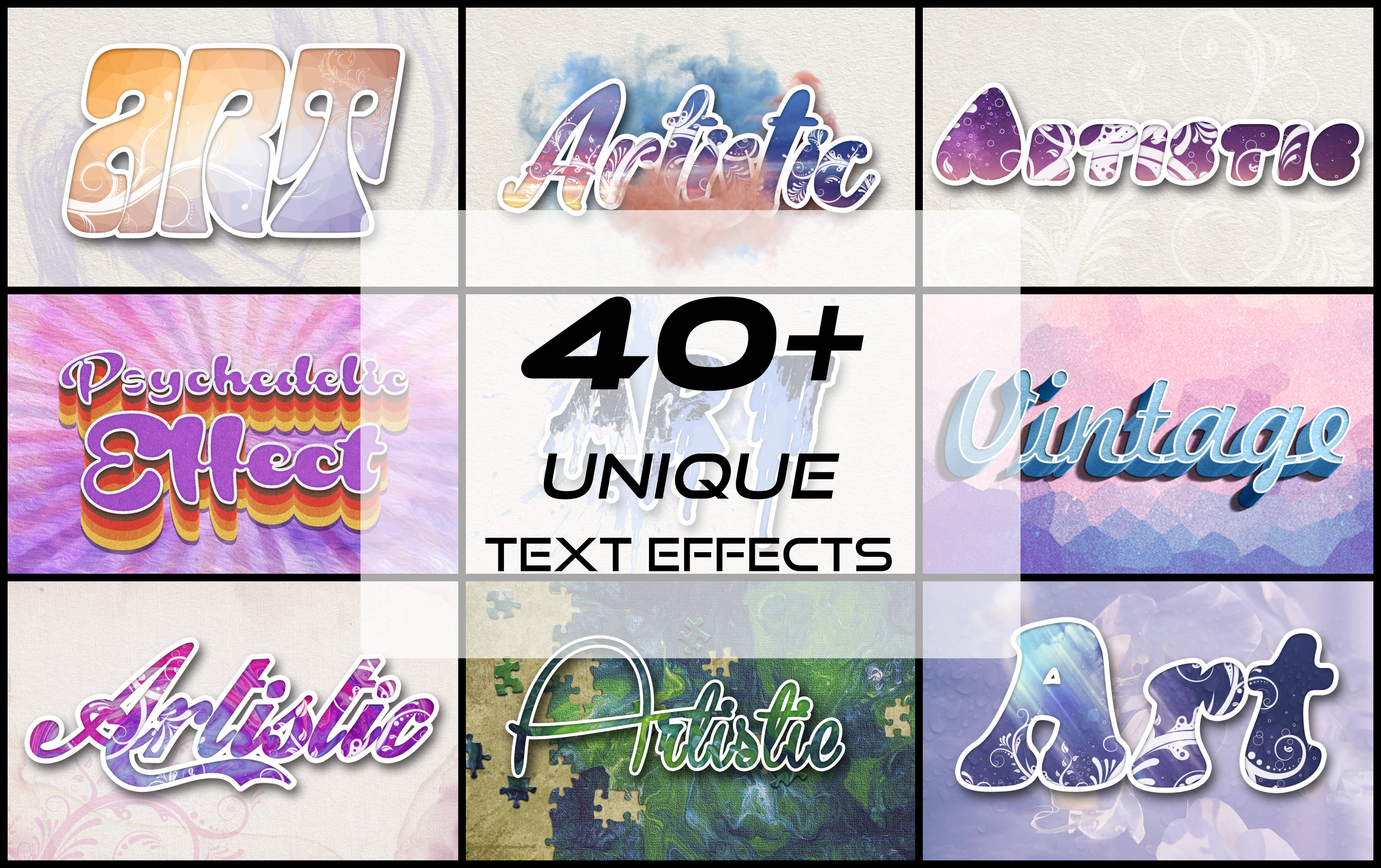 40款独特的文本效果 40 Unique Text Effects To Trendify插图