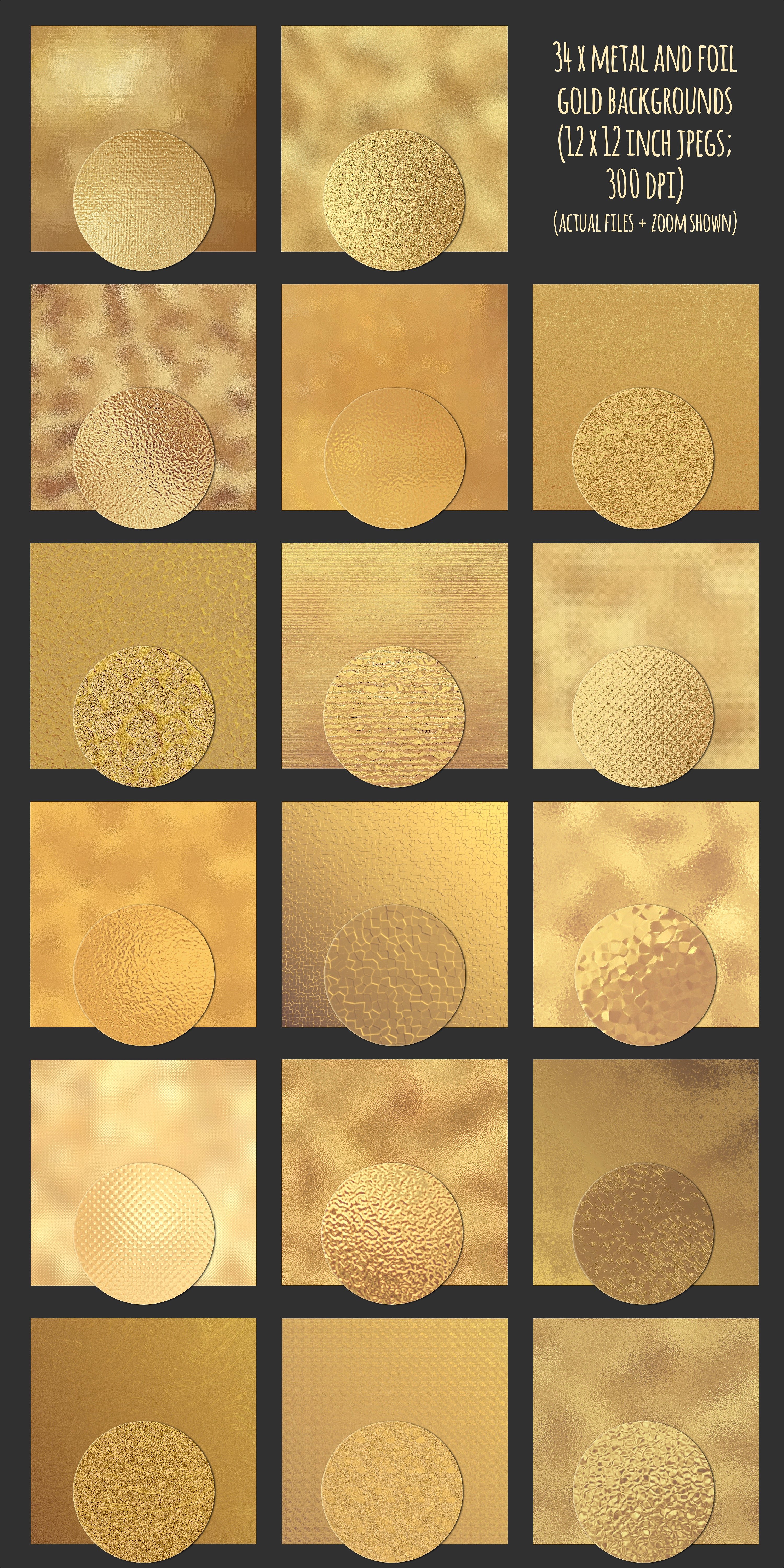 80个闪闪发光的金色纹理和图案的集合 80 Gold textures Bundle插图6