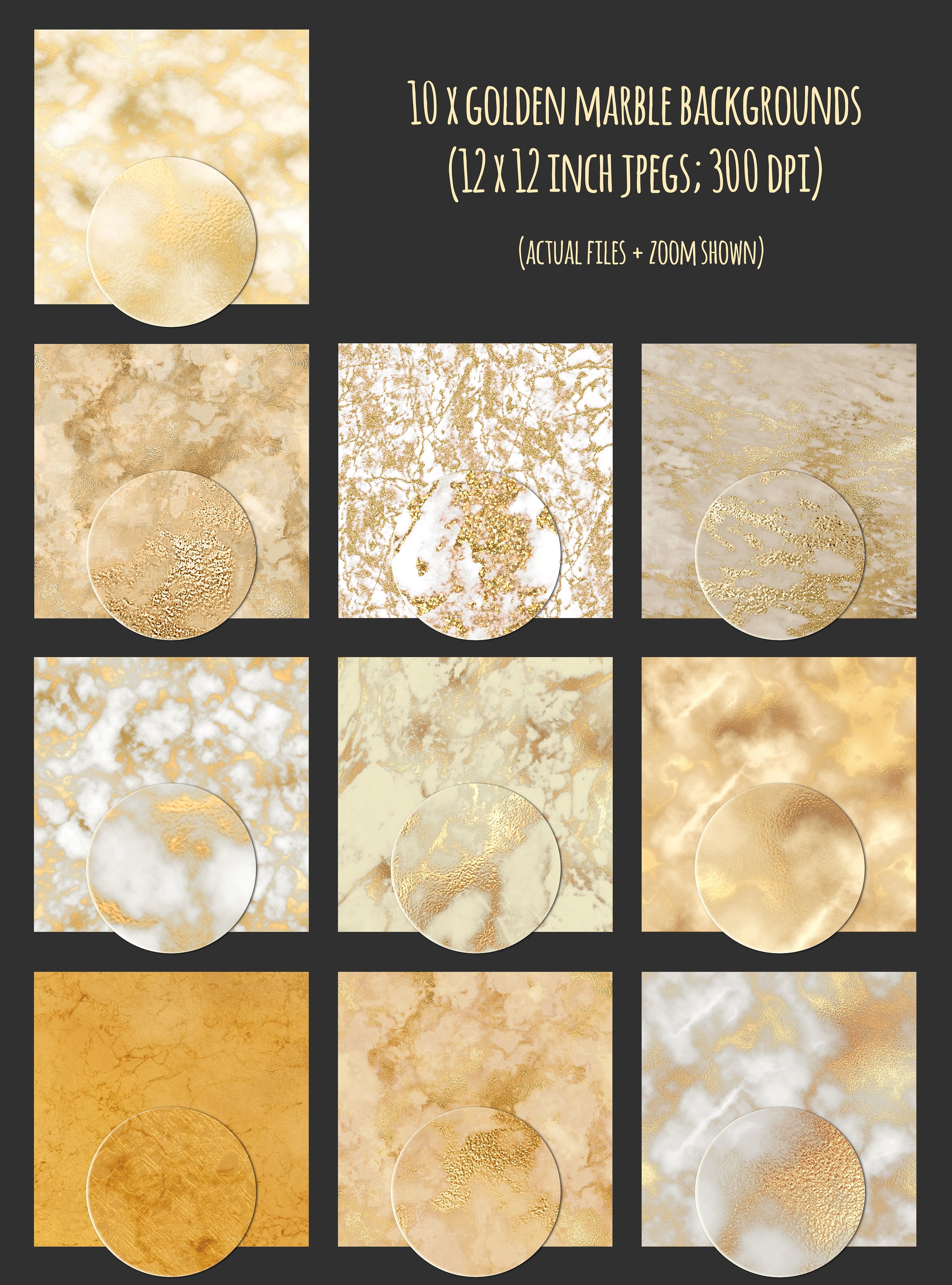 80个闪闪发光的金色纹理和图案的集合 80 Gold textures Bundle插图3