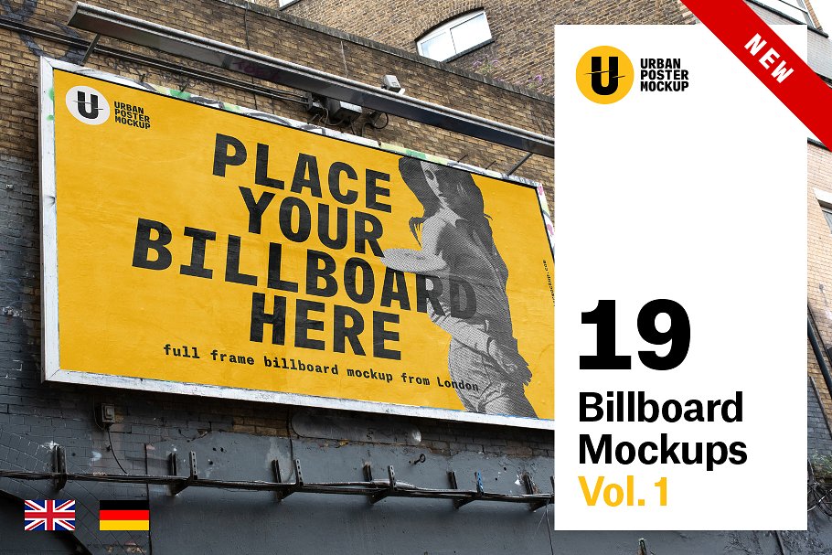 多角度的户外广告牌样机 Billboard Mockup[2.08G]插图