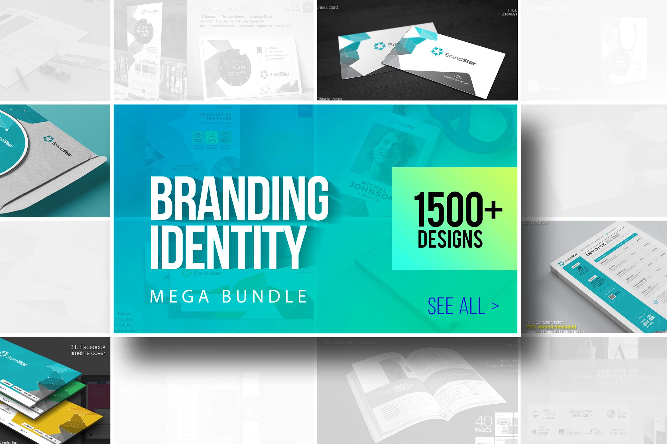 公司业务品牌标识一站式包 Branding Identity One-Stop Pack插图