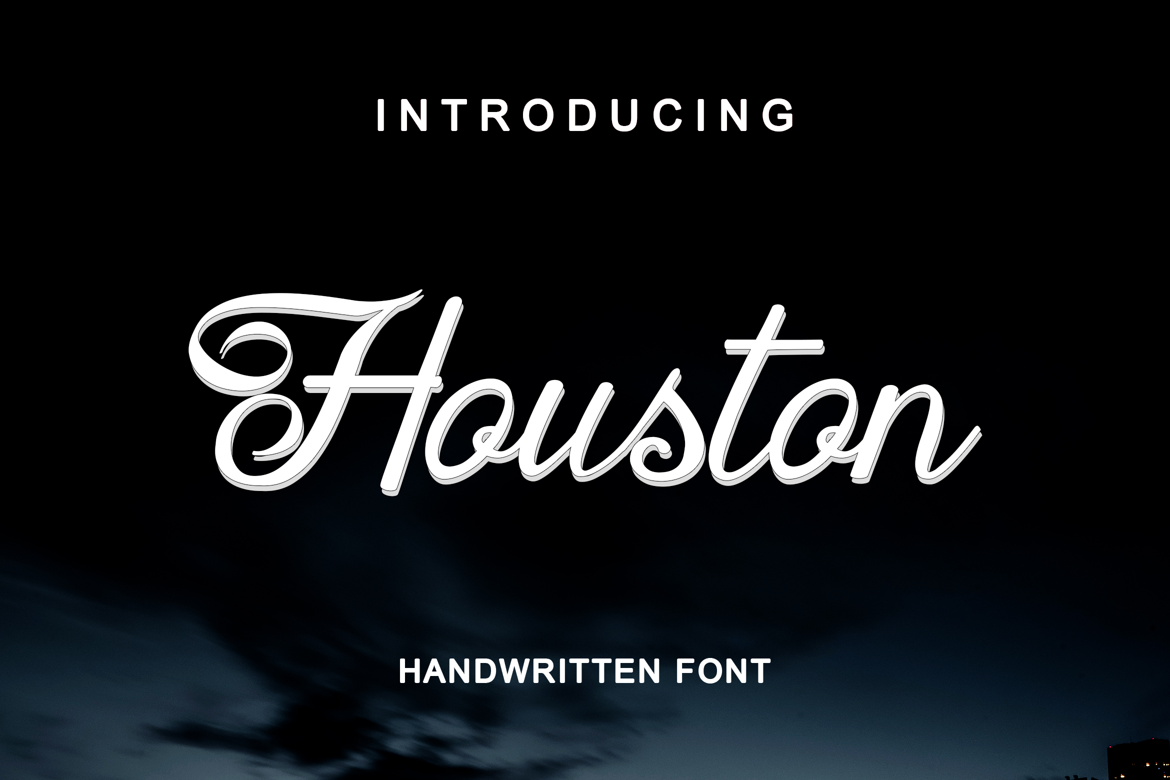 时尚优雅休斯敦手写刷子字体 Houston Handwritten Font插图