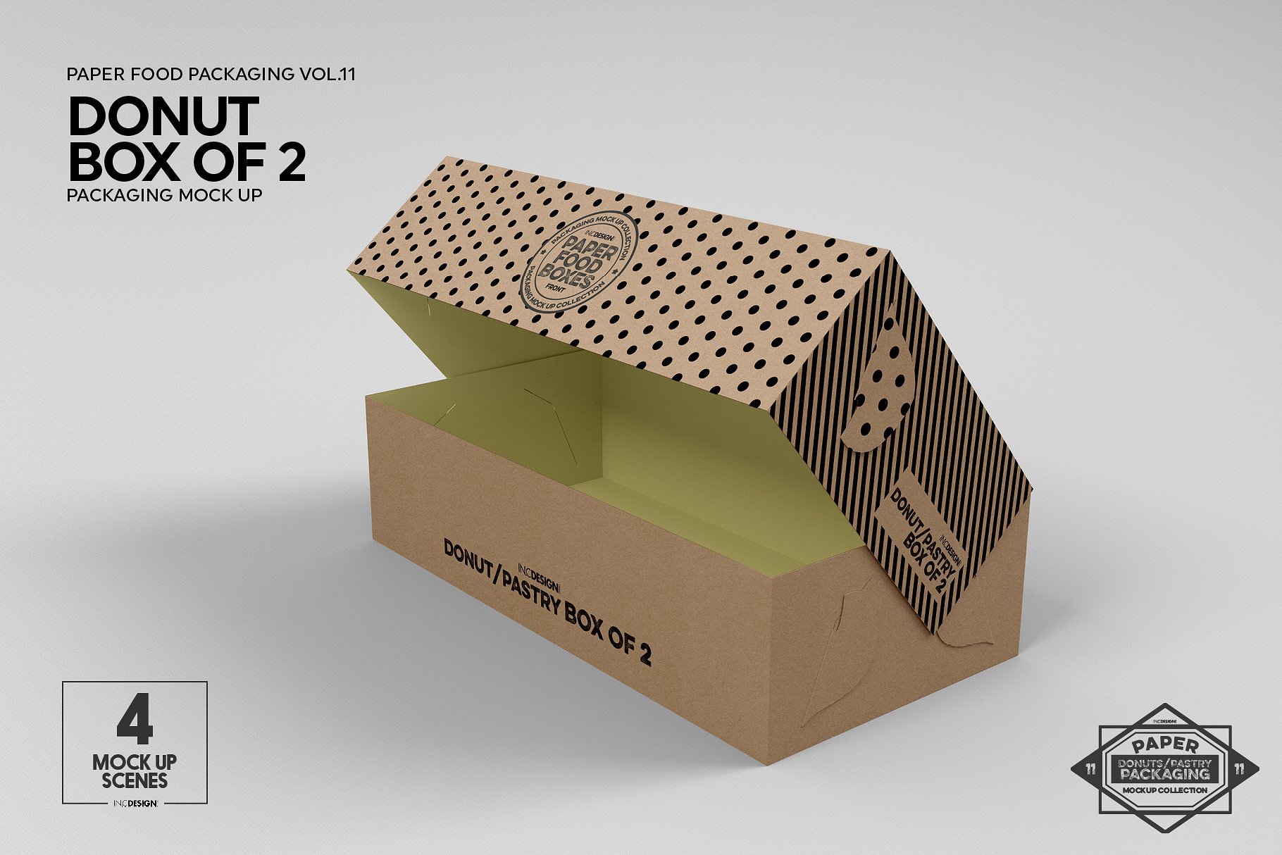 纸质食品盒包装样机VOL.11 Food Box Packaging Mockups VOL.11插图8