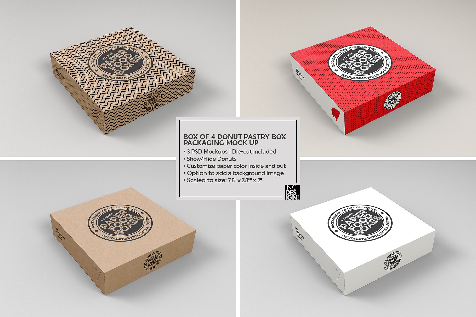纸质食品盒包装样机VOL.11 Food Box Packaging Mockups VOL.11插图10