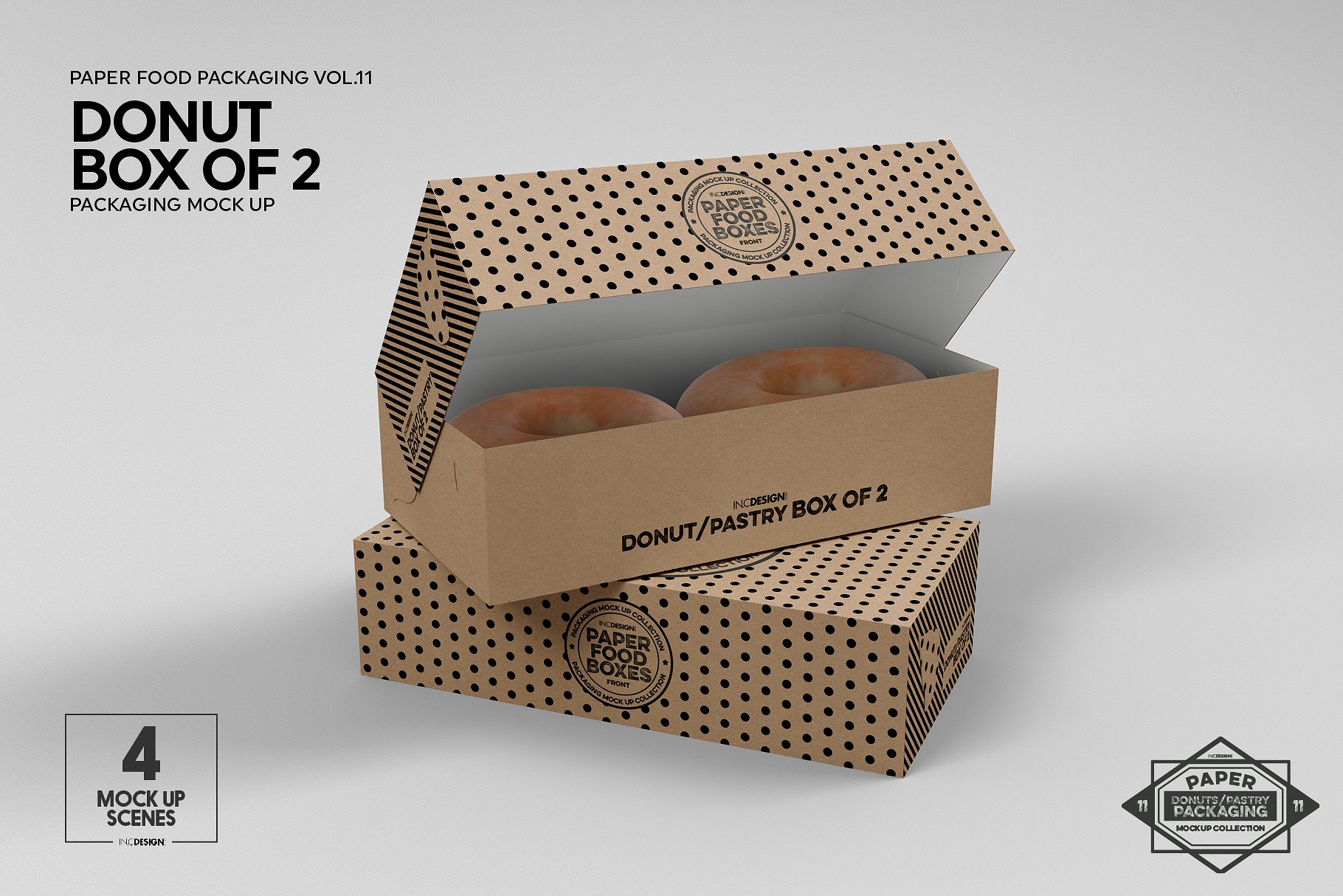 纸质食品盒包装样机VOL.11 Food Box Packaging Mockups VOL.11插图6