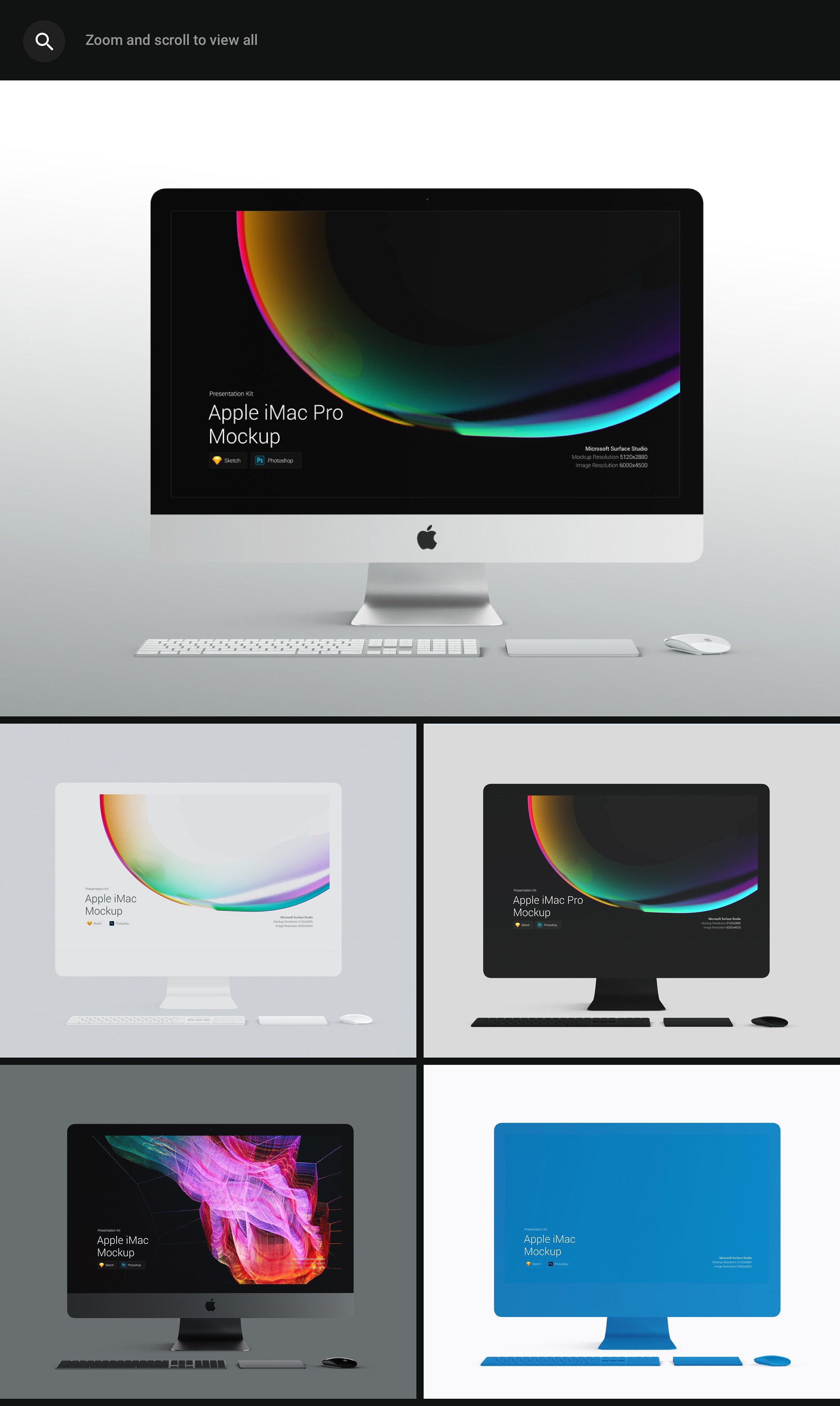 超高分辨率多种颜色的全新iMac Pro，iMac、展示模型[3.3G]插图4