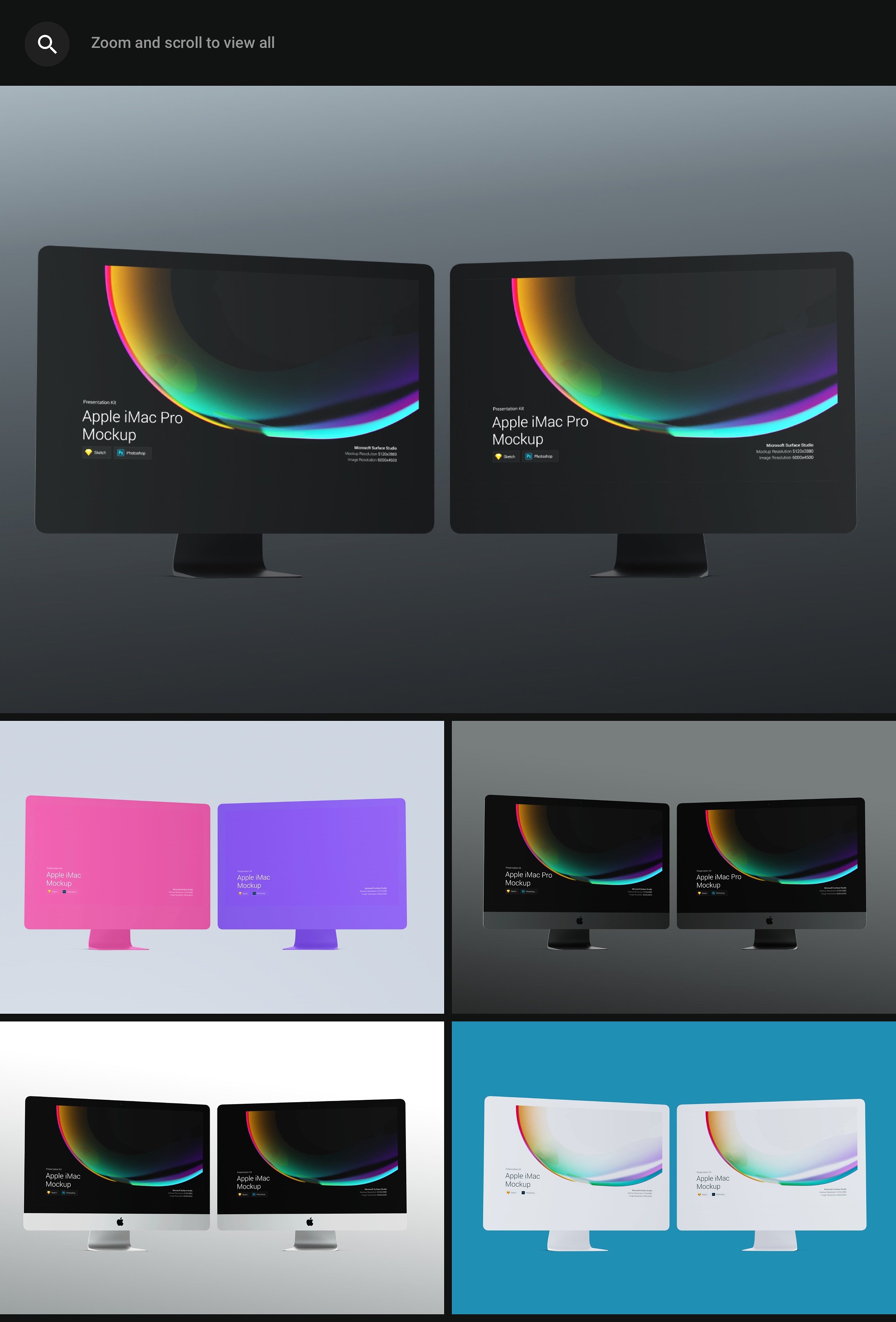 超高分辨率多种颜色的全新iMac Pro，iMac、展示模型[3.3G]插图5