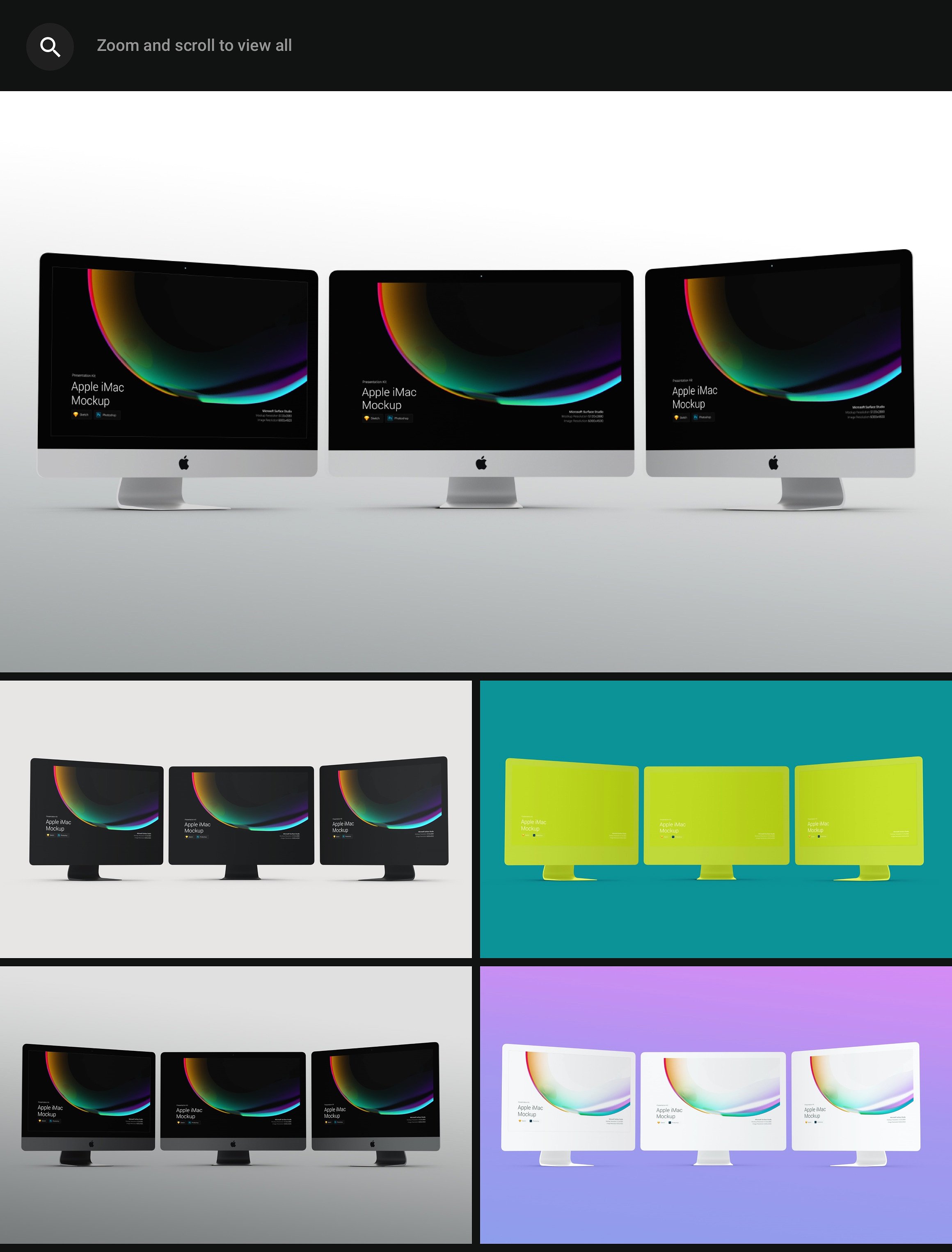 超高分辨率多种颜色的全新iMac Pro，iMac、展示模型[3.3G]插图9