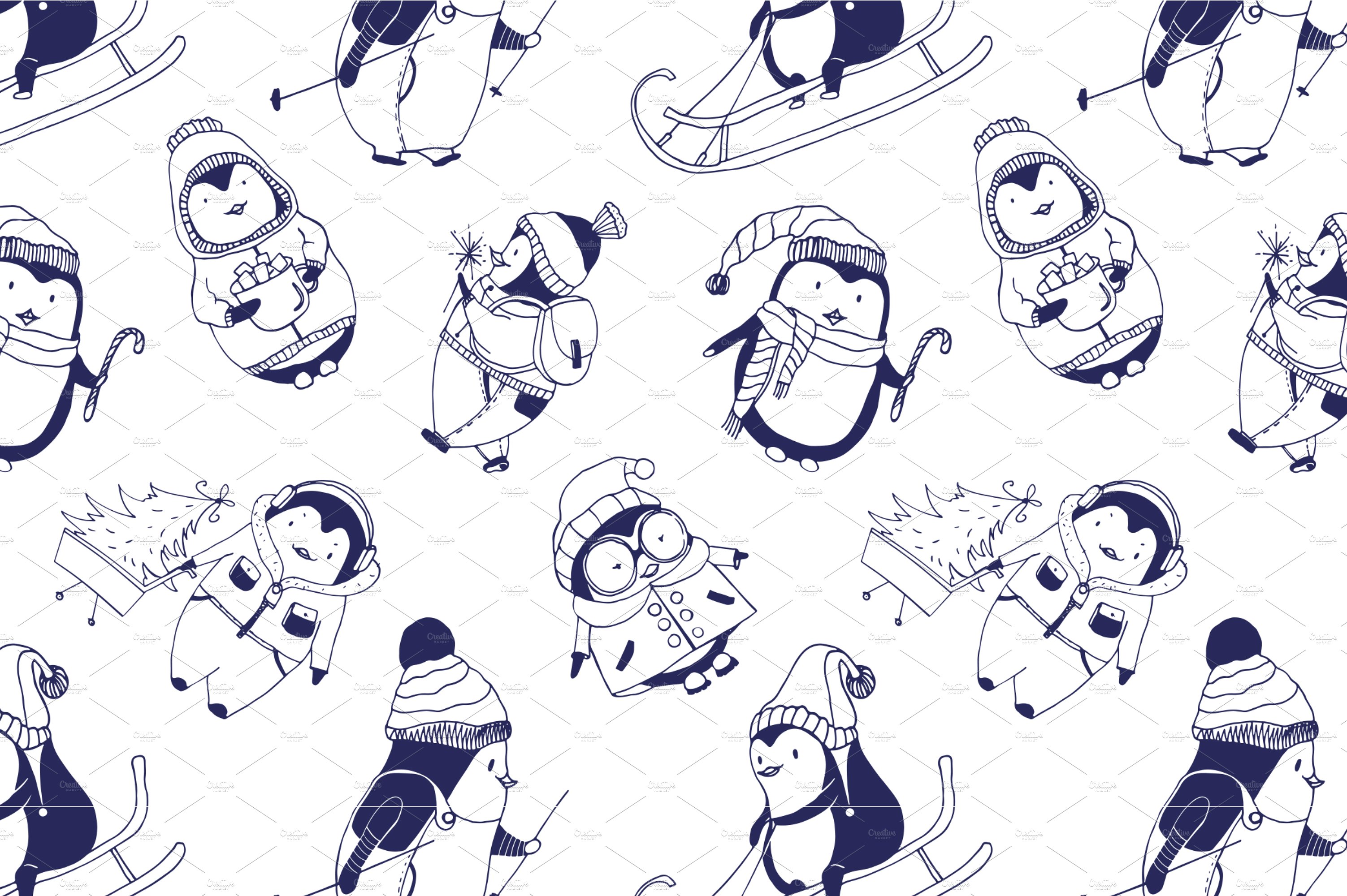 多彩的可爱宝宝企鹅图集 Cute Baby Penguins插图4