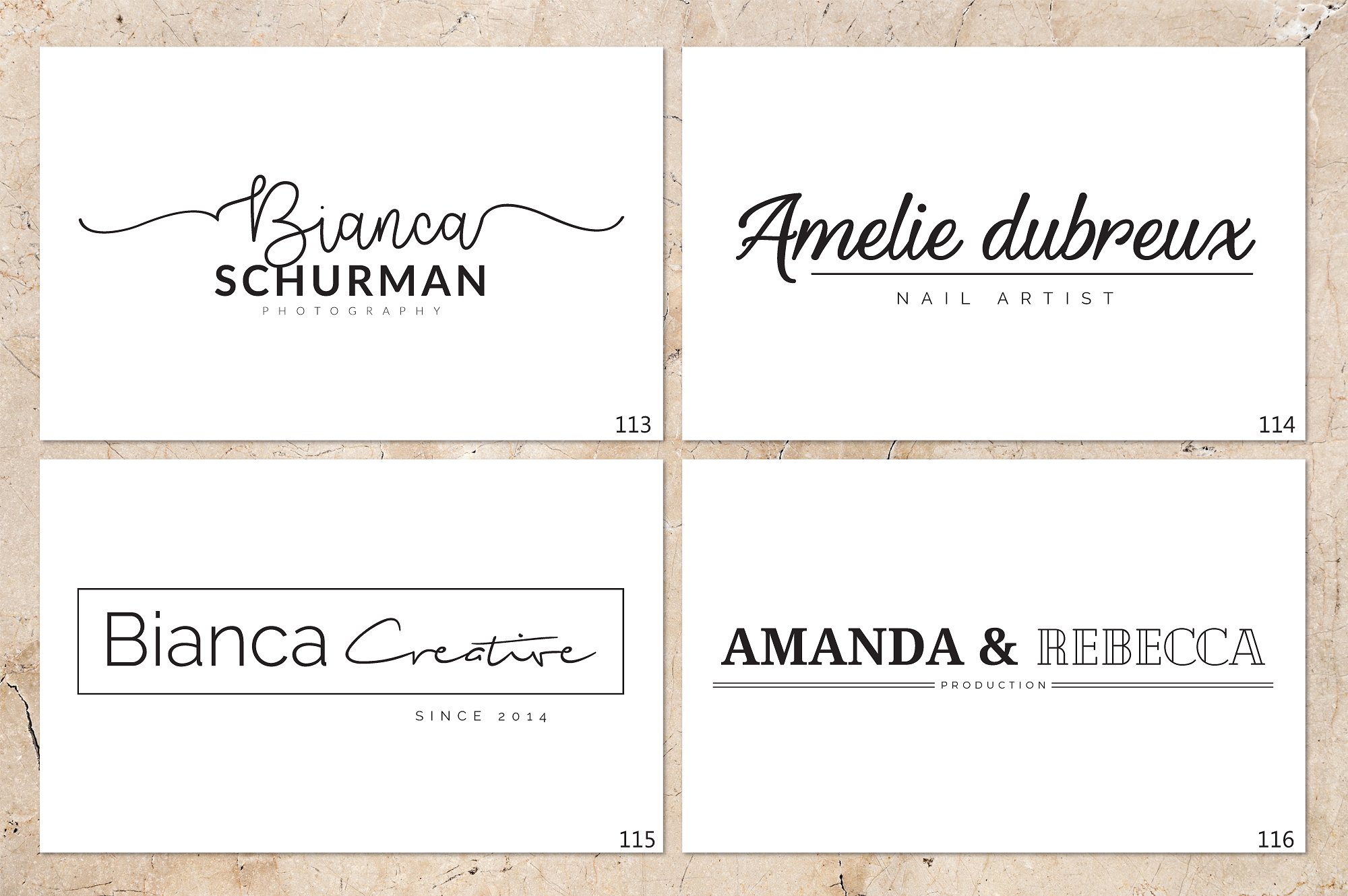 120款优雅的品牌标识完美的集合 120 Elegant Branding Logo Pack插图15