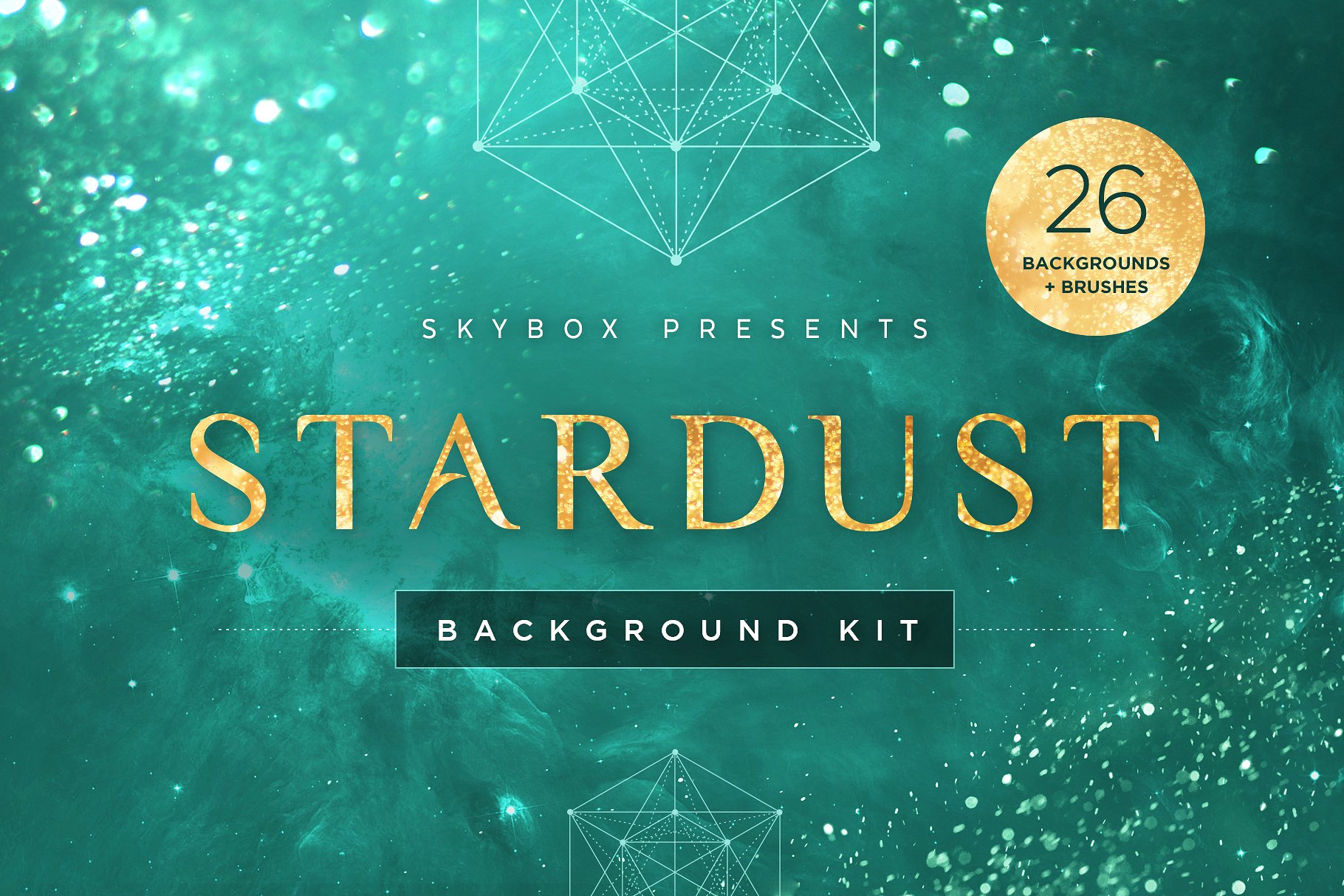 迷离闪烁星团和宇宙背景套件 Stardust Universe Background Kit插图6