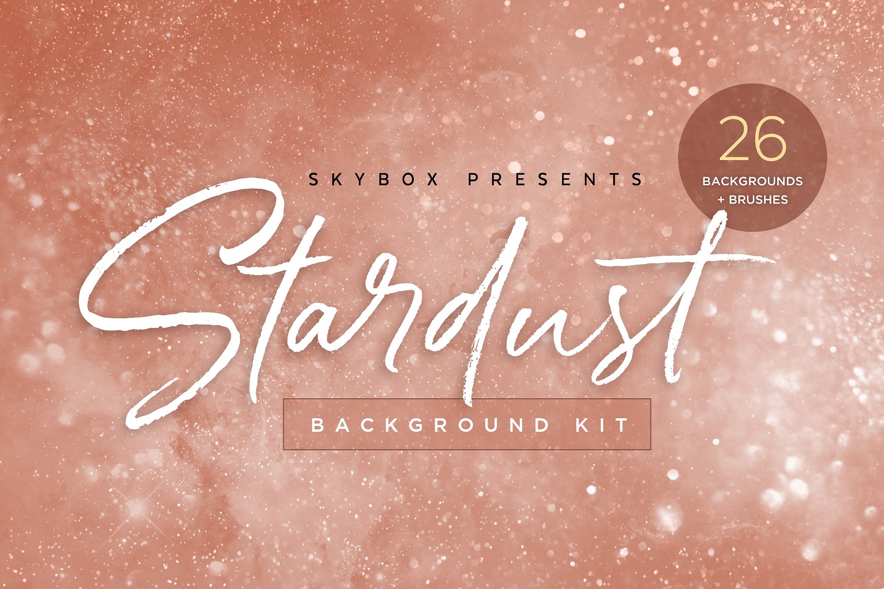 迷离闪烁星团和宇宙背景套件 Stardust Universe Background Kit插图