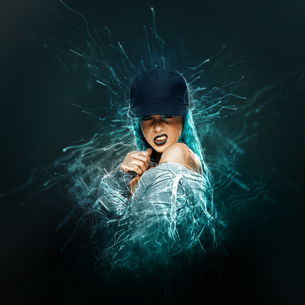 GIF动画粒子爆炸的Photoshop行动 Gif Animated Particle Explosion Photoshop Action插图3