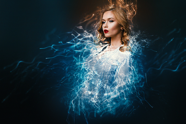 GIF动画粒子爆炸的Photoshop行动 Gif Animated Particle Explosion Photoshop Action插图5