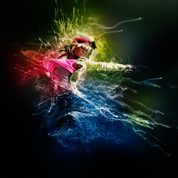 GIF动画粒子爆炸的Photoshop行动 Gif Animated Particle Explosion Photoshop Action插图7