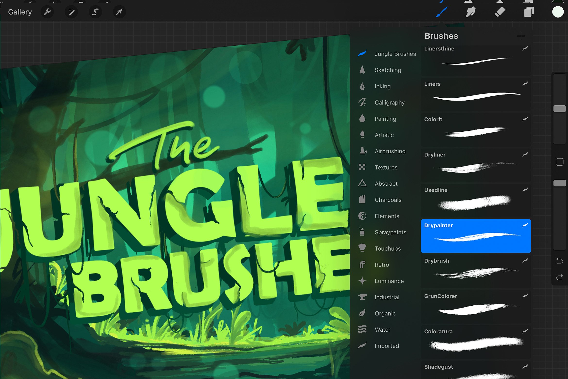 丛林元素的PS笔刷 The Jungle Procreate Brushes插图5