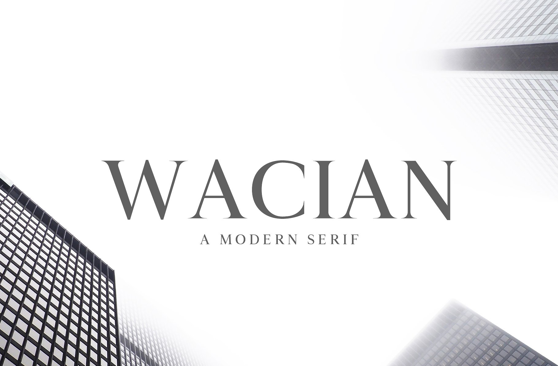 独特的现代秀丽的字体脚本 Wacian Serif Font Family插图