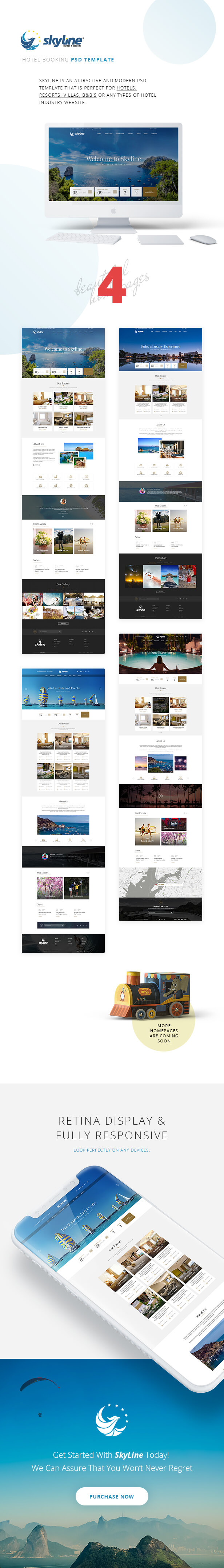 有吸引力的和现代的假日酒店网站模板 Attractive And Modern Holiday Hotel Website Template插图11