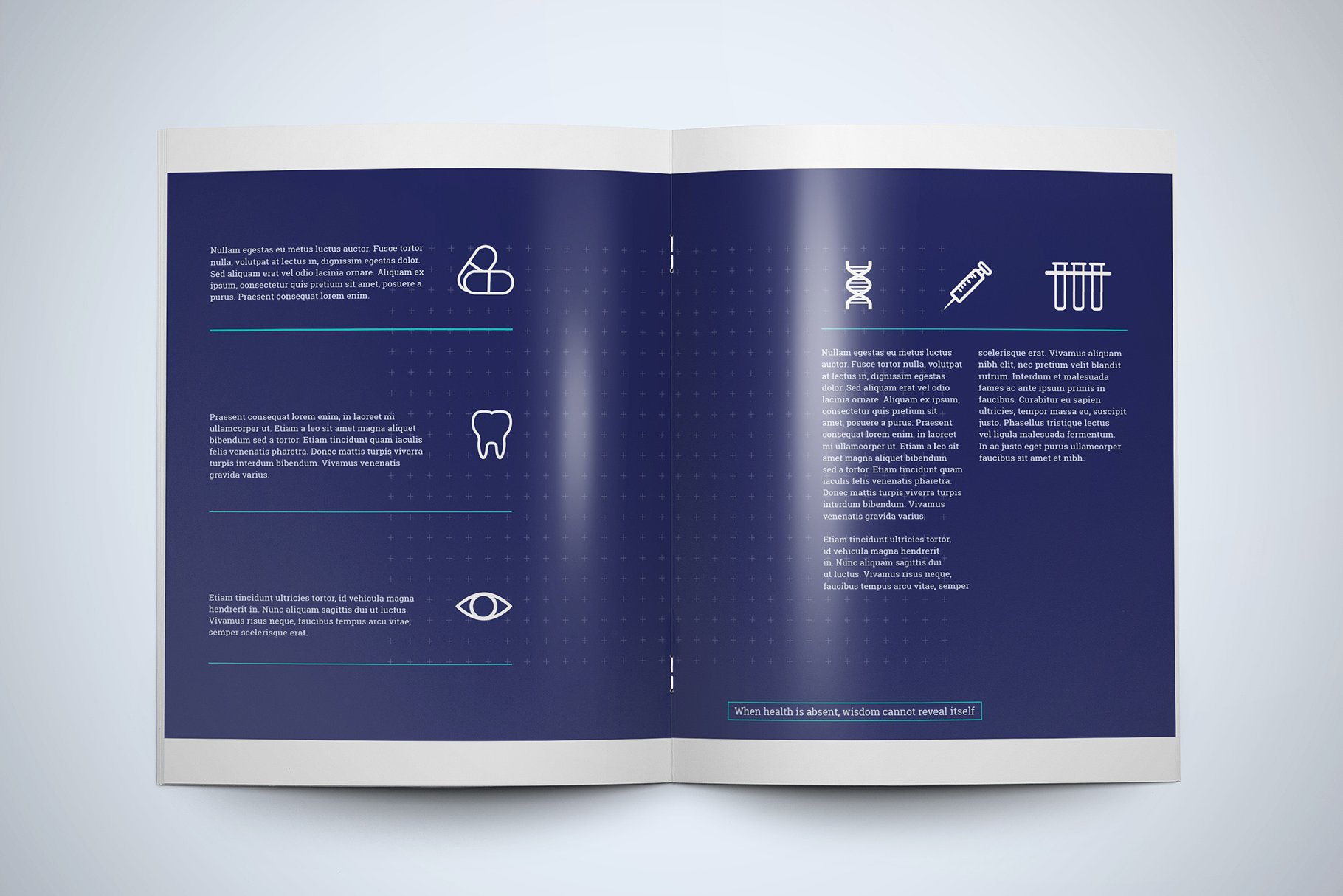现代简约的医疗服务画册模板 Medico Brochure Template插图3