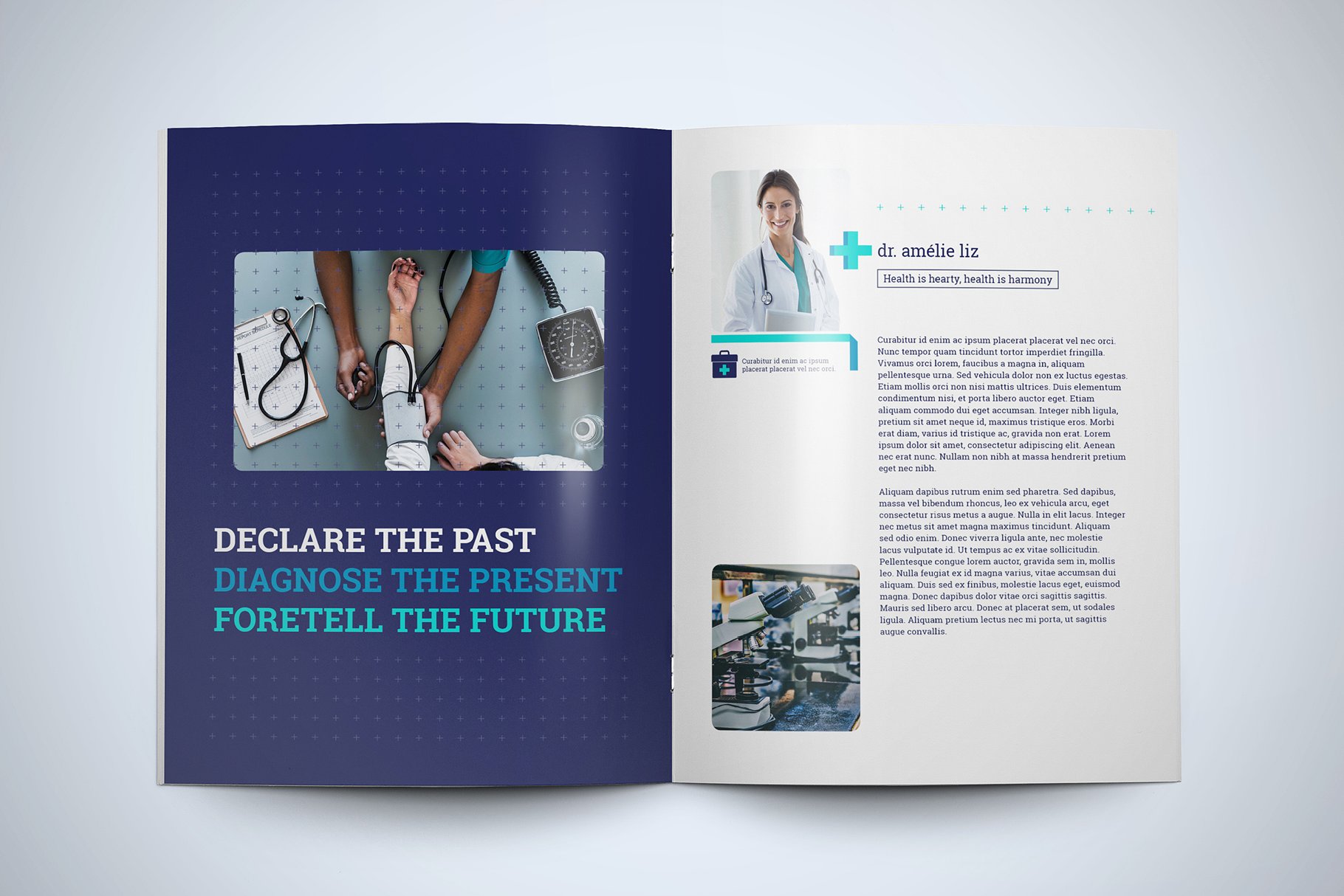 现代简约的医疗服务画册模板 Medico Brochure Template插图5
