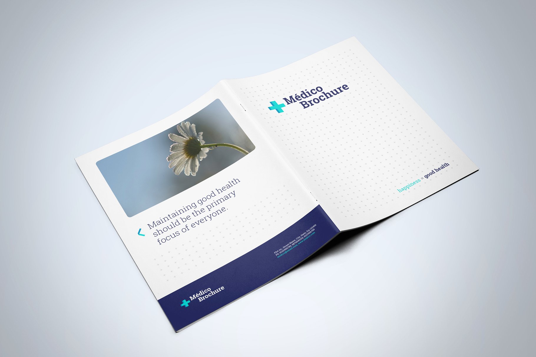 现代简约的医疗服务画册模板 Medico Brochure Template插图7