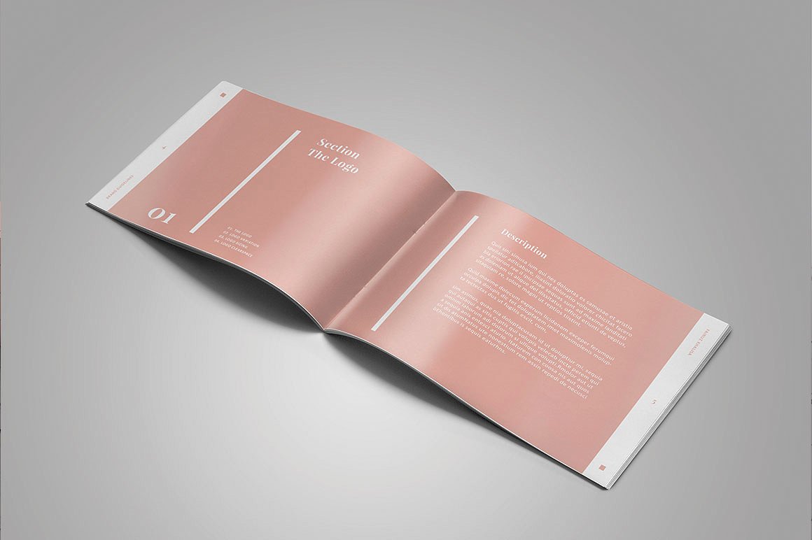 干净且专业的A4品牌手册模板 Clean And Professional A4 Brand Brochure Template插图2