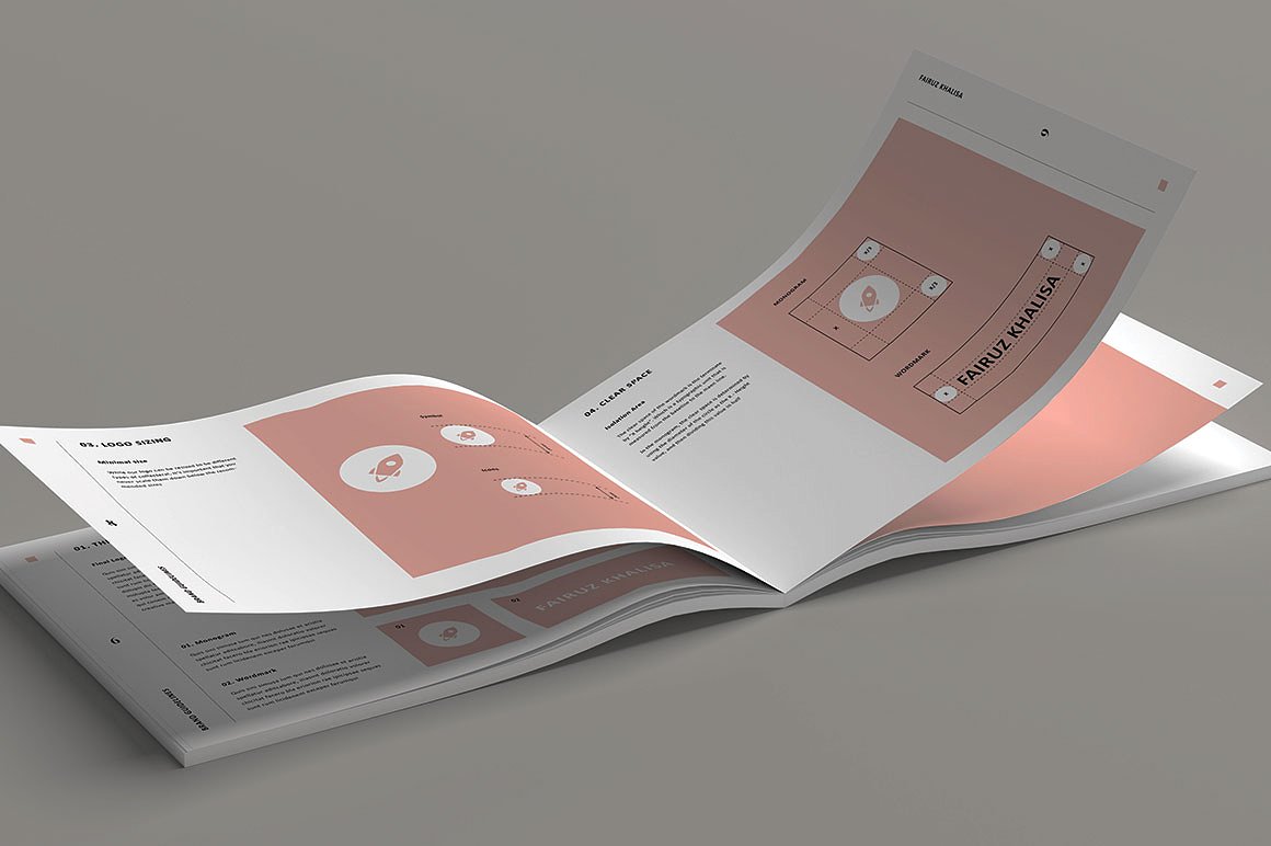 干净且专业的A4品牌手册模板 Clean And Professional A4 Brand Brochure Template插图4
