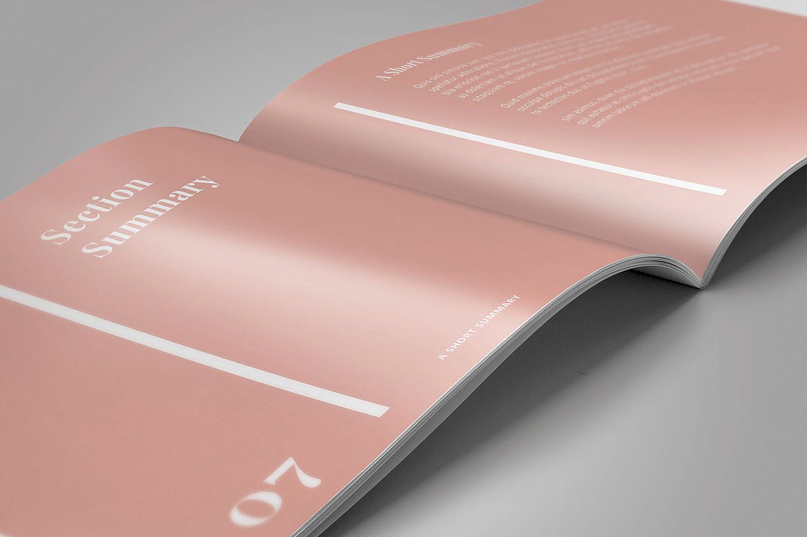 干净且专业的A4品牌手册模板 Clean And Professional A4 Brand Brochure Template插图13