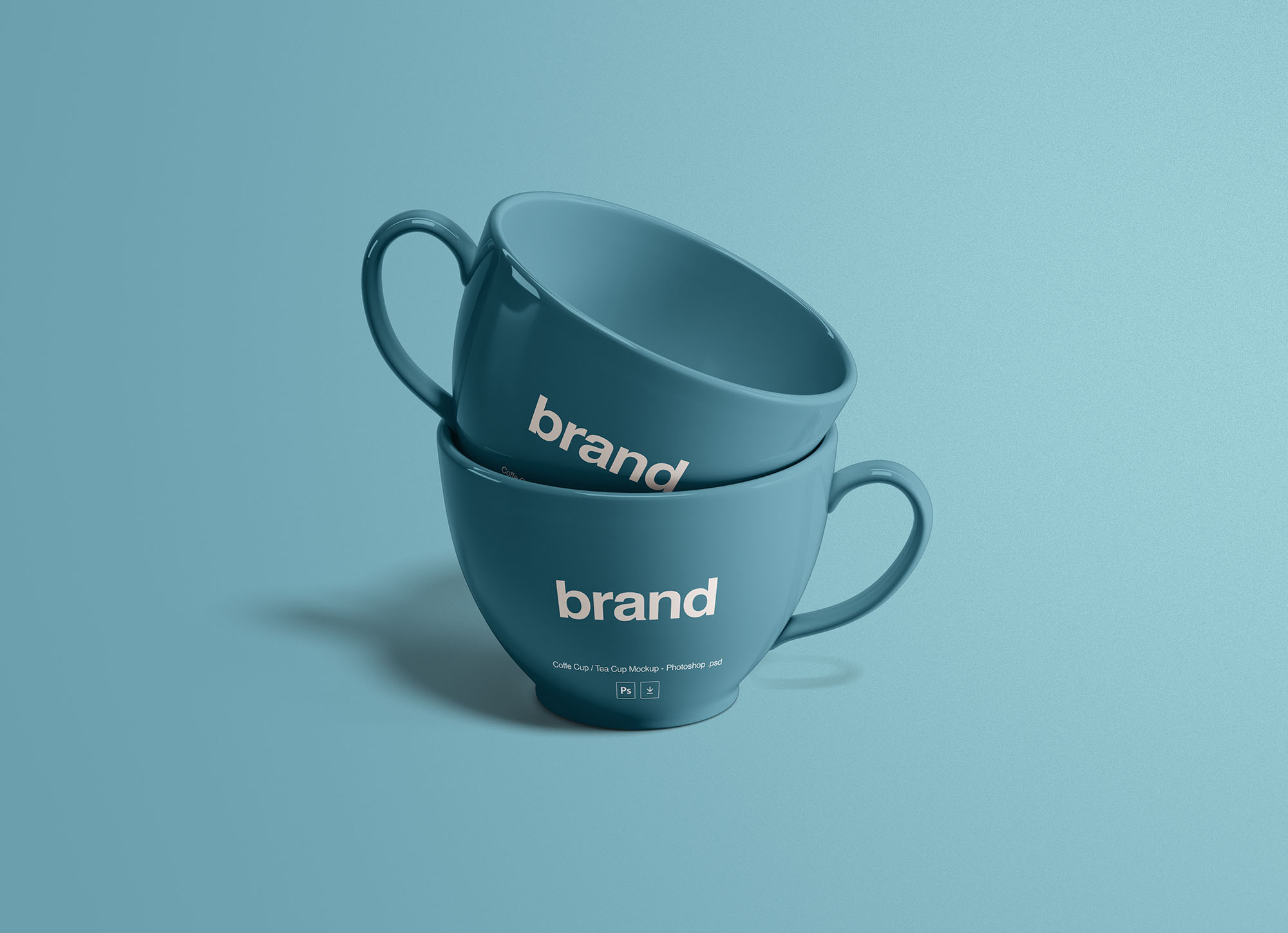 逼真质感的高品质茶杯水杯样机 Realistic Quality High Quality Teacup Cup Mockup插图