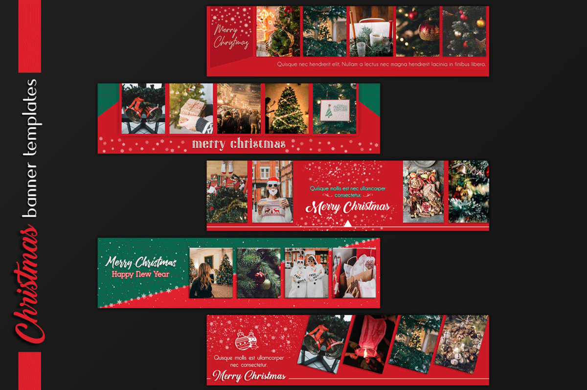 圣诞节和新年Instagram故事卡片模板套装 Christmas Instagram & Card Bundle插图17