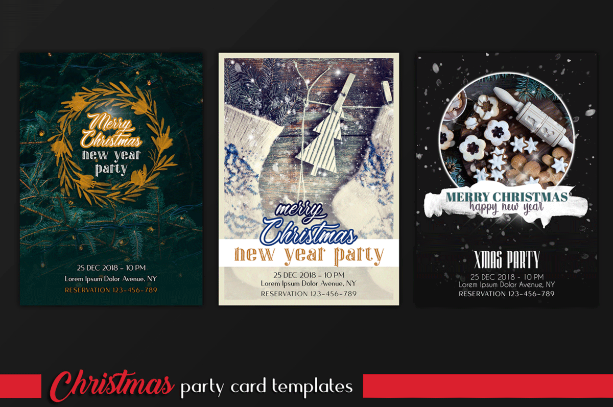 圣诞节和新年Instagram故事卡片模板套装 Christmas Instagram & Card Bundle插图10