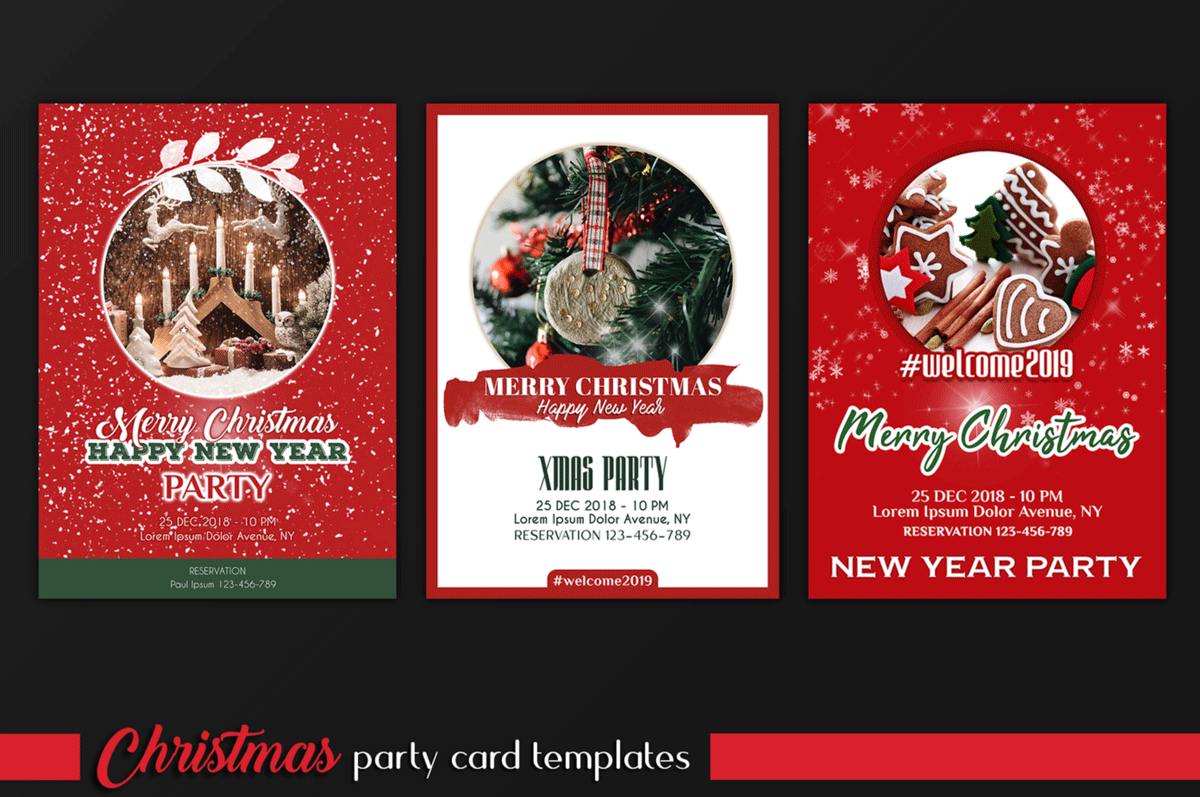 圣诞节和新年Instagram故事卡片模板套装 Christmas Instagram & Card Bundle插图1